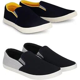 Premium Casual Shoes Slip On Sneakers for Men CMBO Pack of 2'
