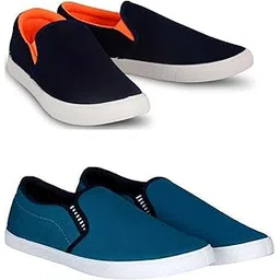 Premium Casual Shoes Slip On Sneakers for Men |Combo Pack of 2|176