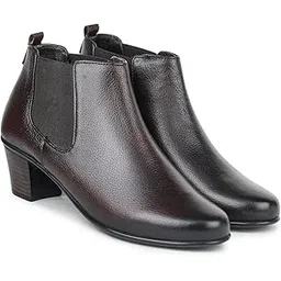 Premium Leather Comfortable Lightweight Boots for Women with PU Sole Ideal for Casual Wear