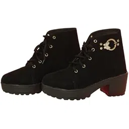 Presents Stylish Women's Laced Boots | Trendy Ankle-Length Footwear for All Seasons | Elegant, Durable & Chic Footwear | Casual to Party Wear | Fashionable Boots For Womens & Girls