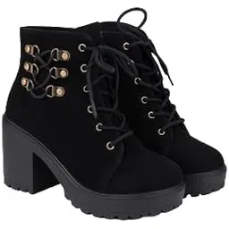 Presents Stylish Women's Laced Boots | Trendy Ankle-Length for All Seasons | Elegant, Durable & Chic Footwear | Casual to Party Wear | Fashionable Boots For Womens & Girls | Newly Designs