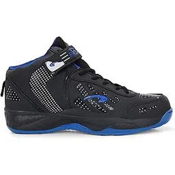 Pro ASE Basketball Shoes with Rubber Sole & Breathable Upper | Indoor & Outdoor Court | Shock Absorption Lining, Anti-Slip, Lightweight & Durable with Velcro for Best Fit | Men, Women & Unisex | Black, Green, Orange, Blue