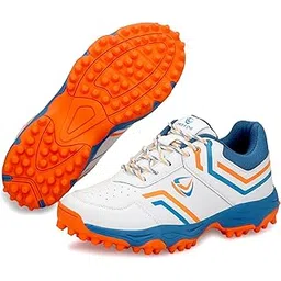 PRO KVH Men's Rubber Spike Cricket Shoes Unisex Cricket Shoes | Mid-Foot Support Heel Synthetic Limited Edition Elite Performance