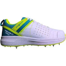 Prokick Revolt Pro Spike Cricket Shoes | Lightweight & Durable | Metal Spikes for Superior Grip | Ideal for Batting, Bowling & Fielding