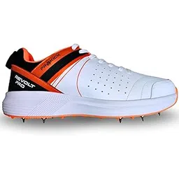 Prokick Revolt Pro Spike Cricket Shoes | Lightweight & Durable | Metal Spikes for Superior Grip | Ideal for Batting, Bowling & Fielding