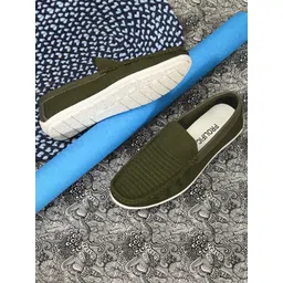 Prolific Men Green Printed Sneakers