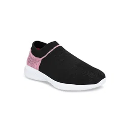 Provogue Men Black Colourblocked Slip-On Sneakers