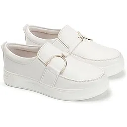 Pull on Sneaker for Women New Buckle Ornament Designe Shoe or Women Sneaker Shoes Pink 41