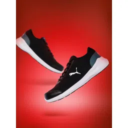 Puma Men Black Solid Forza Running Shoes