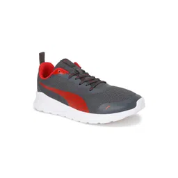 Puma Men Grey Colourblocked Sneakers