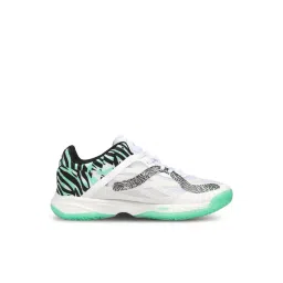 PUMA Men's Accelerate Nitro Black Electric Peppermint Lime Squeeze Indoor Court Shoes