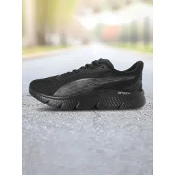 Puma Men's Black, Flat Dark Gray & Flat Medium Gray Softride Pro Dynamic Flex Mo Running Shoes