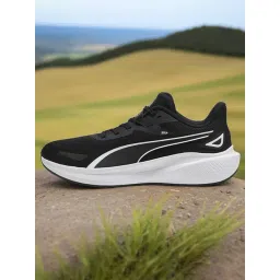 Puma Men's Essentials Black & White Running Shoes