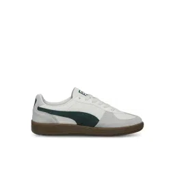 PUMA Men's Palermo Warm White & Lux Army Sneakers