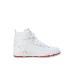 Puma Men's RBD Game White & Red Ankle High Sneakers