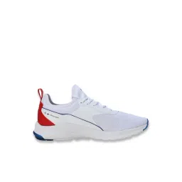 Puma Men's SOFTFOAM White & Pop Red Casual Sneakers