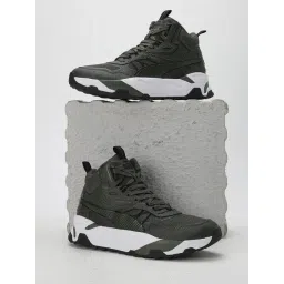 Puma Men's Trinity Mid Hybrid Myrtle Green Casual Sneakers