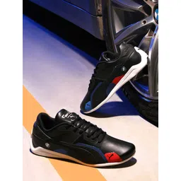 PUMA Motorsport Unisex White & Blue Colourblocked BMW M Drift Cat Delta Sneakers