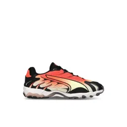 Puma Unisex Glowing Red & Black Sneakers