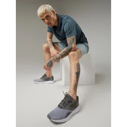 Puma Unisex Grey & Green Trigger Running Sports Shoes