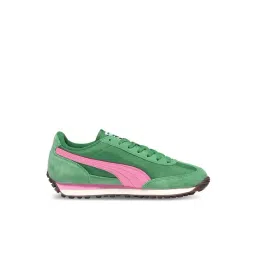 Puma Unisex Rider Archive Green & Poised Pink Sneakers