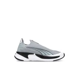 Puma Unisex Softride Cool Mid Grey & White Running Shoes