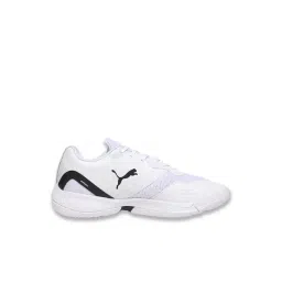 Puma Unisex White & Black PROFOAM Solarflash III Indoor Court Shoes