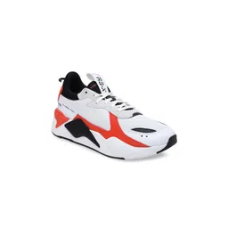 Puma Unisex White & Red RS-X Mix Sneakers