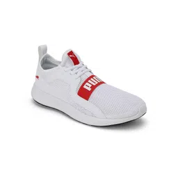 Puma White Troy MU Running Shoes