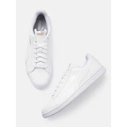 Puma White Up Baseline Sneakers