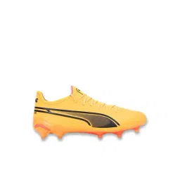 Puma Women's Sun Stream, Black & Sunset Glow KING ULTIMATE FG/AG Football Shoes
