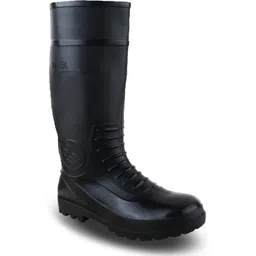 PVC 15-inch Industrial Gumboots, Non-Metallic Toe, Oil, Water and Acid Resistant Boots For Men