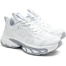 Quantum-23 Men’s Sporty Sneakers | Lightweight Running & Casual Shoes for Men | Breathable Mesh Upper, Soft Cushion & Anti-Slip Grip Sole