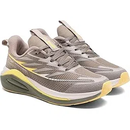 Quantum-25 Men’s Running Shoes | Lightweight Sneakers with Air-Cushioned Sole, Breathable Knit Upper & Shock-Absorb Comfort | Perfect for Travel, Street Style