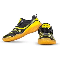 Ranger Badminton/Court Shoes Plus Non Marking Crepe Rubber Outsole, Lightweight & Comfort Shoe Best for Squash, Table Tennis,Volleyball, Basketball & Indoor Sports