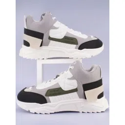 Rapid Box Men's Grey Casual Sneakers