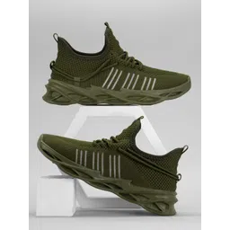 RapidBox Men Round Toe Mesh Sneakers