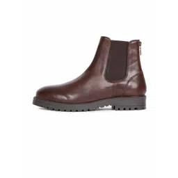 RARE RABBIT Men Gum Leather Flat Boots