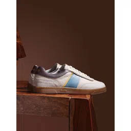 RARE RABBIT Men Leather Lace-Up Sneakers