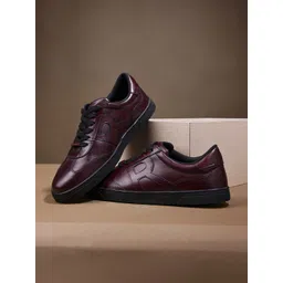 RARE RABBIT Men Merc Leather Sneakers