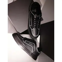 RARE RABBIT Men Perforations Leather Sneakers