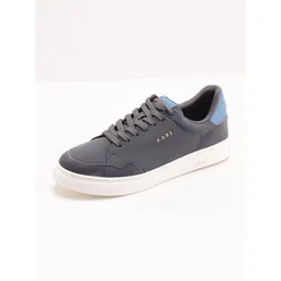 RARE RABBIT Men Textured Suede Sneakers