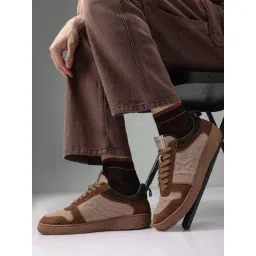 Rare Rabbit Men's Beige Sneakers