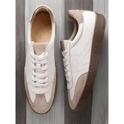 Rare Rabbit Men's Beige Sneakers