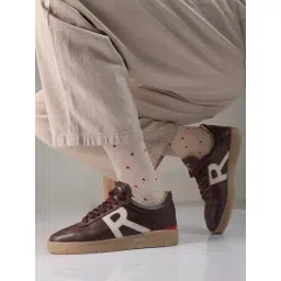 Rare Rabbit Men's Burgundy Sneakers