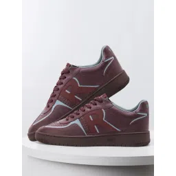 Rare Rabbit Men's Burgundy Sneakers