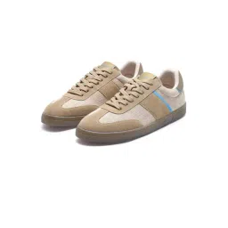 Rare Rabbit Men's FIZZO Beige Sneakers