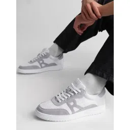 Rare Rabbit Men's FLINT White Sneakers