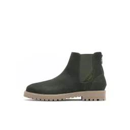 Rare Rabbit Men's Green Chelsea Boots