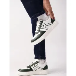 Rare Rabbit Men's Green Sneakers